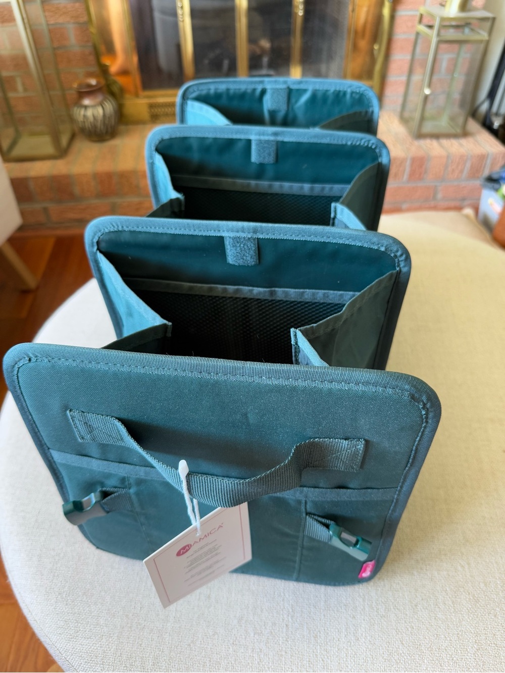 NEW Miamica Teal Trunk Car Organizer Tote with Multiple Compartments FabFitFun
